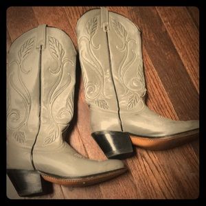 Vintage grey cowgirl boots